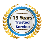 13 years trusted service